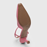 Vizzano 1365-105 Strappy Mid Heel Pump in Candy Pink Napa