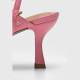 Vizzano 1365-105 Strappy Mid Heel Pump in Candy Pink Napa