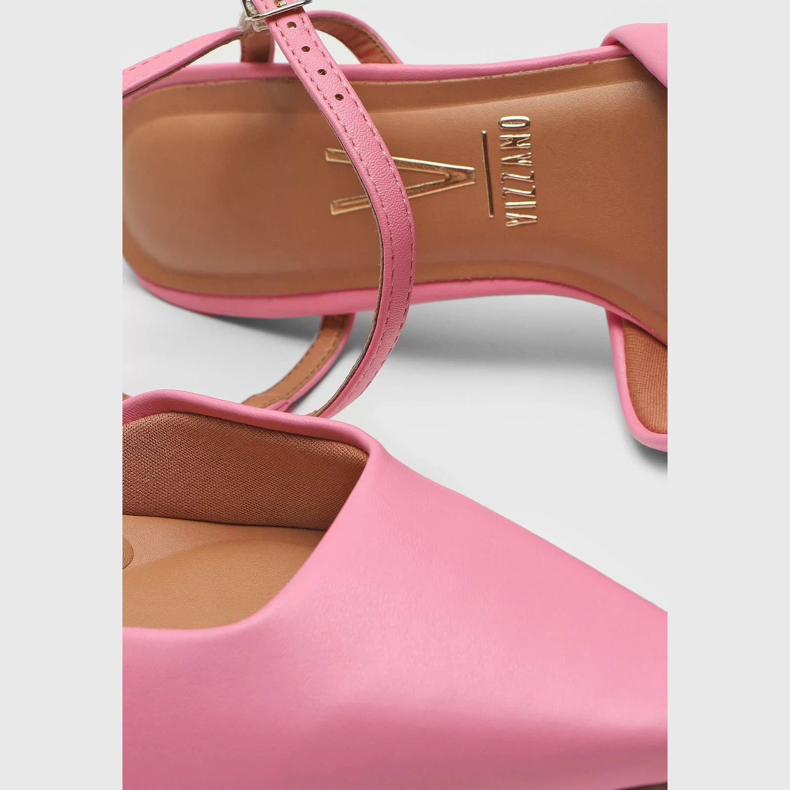 Vizzano 1365-105 Strappy Mid Heel Pump in Candy Pink Napa