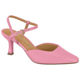 Vizzano 1365-105 Strappy Mid Heel Pump in Candy Pink Napa