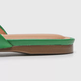 Vizzano 1369-105 Slip-on Flat Mule in Green