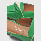 Vizzano 1369-105 Slip-on Flat Mule in Green