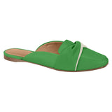 Vizzano 1369-105 Slip-on Flat Mule in Green