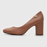 Vizzano 1374-100 Block Heel Pump in Nude