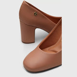 Vizzano 1374-100 Block Heel Pump in Nude