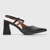 Vizzano 1387-102 Block Heel Strappy Pump in Black Napa