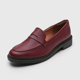 Vizzano 1390-100 Flat Loafer in Wine Napa