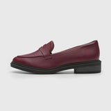 Vizzano 1390-100 Flat Loafer in Wine Napa