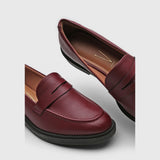 Vizzano 1390-100 Flat Loafer in Wine Napa