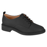 Vizzano 1390-103 Lace up Flat in Black Napa