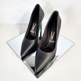 Vizzano 1401-200 Pointy Toe Pump in Black Napa