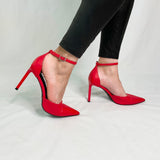 Vizzano 1401-202 Pointy Toe Pump in Red Napa