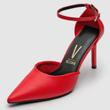 Vizzano 1401-202 Pointy Toe Pump in Red Napa