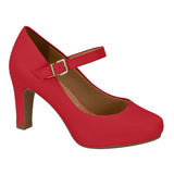 Vizzano 1840-318 Mary-Jane Pump in Red Napa