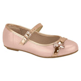Molekinha 2052-368 Girls Mary-Jane Flat in Pink