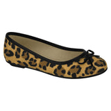 Molekinha 2052-394 Girls Round Toe Ballerina Flat in Leopard - Charley Boutique