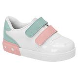 Molekinha 2118-852 Velcro Straps Sneaker in White