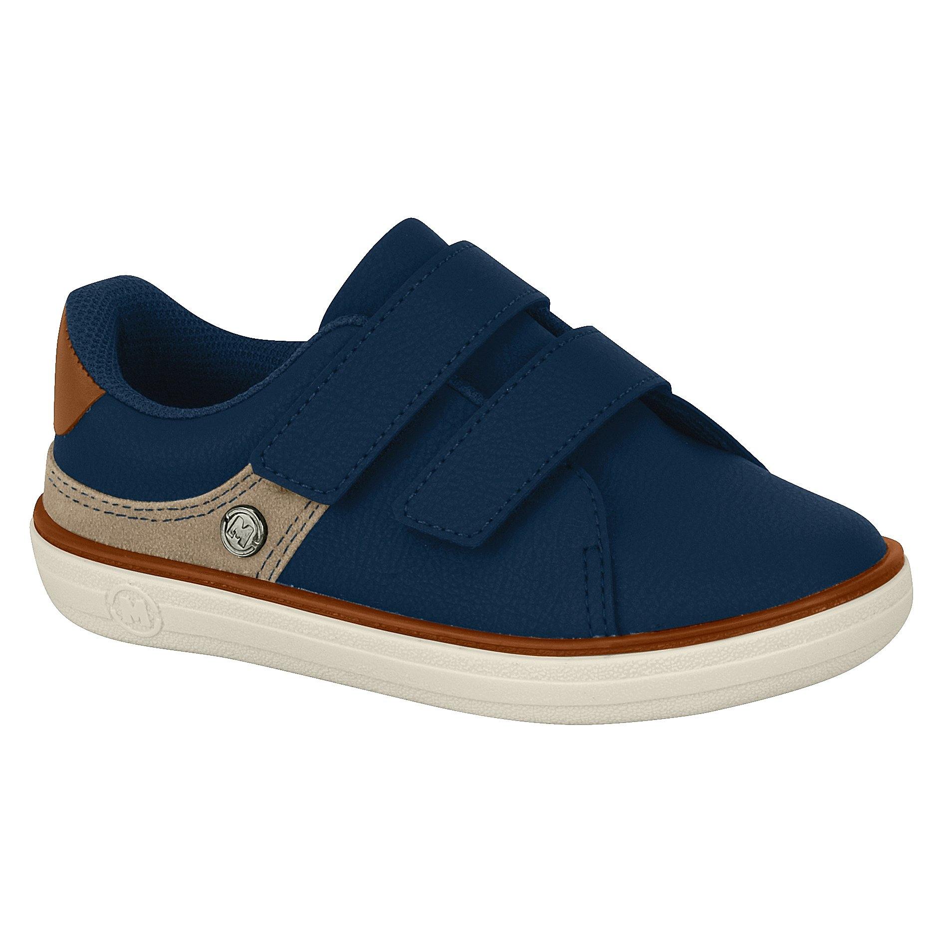 Molekinho 2603-100 Boys Sneaker with Velcro Straps in Navy - Charley Boutique