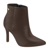 Vizzano 3049-219 Pointy Toe Stiletto Heel Ankle Boot in Coffee