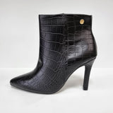 Vizzano 3049-219 Pointy Toe Stiletto Heel Ankle Boot in Black Croc