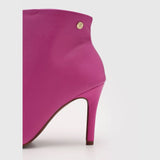 Vizzano 3049-225 Pointy Toe Stiletto Heel Ankle Boot in Pink Napa