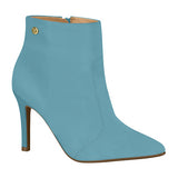 Vizzano 3049-225 Pointy Toe Stiletto Heel Ankle Boot in Jade Green Napa