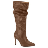 Vizzano 3049-236 Pointy Toe Stiletto Heel Boot in Coffee Napa