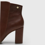 Vizzano 3086-100 Block Heel Ankle Boot in Coffee Napa