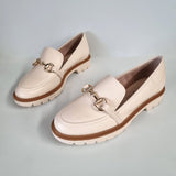 Beira Rio 4283-204 Flat Loafer in Cream