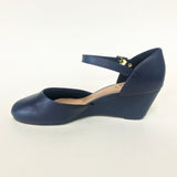 Beira Rio 4791-515 Low Heel Mary-Jane Wedge in Navy Napa