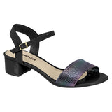 Moleca 5259-805 Low Heel Sandal in Multi Black