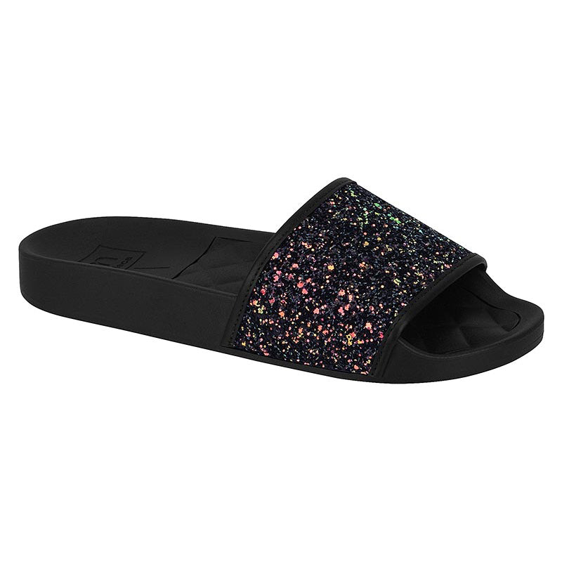 Moleca 5414-107 Summer Slide in Black Glitter
