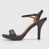 Vizzano 6210-1019 High Heel Sandal in Black Napa