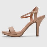 Vizzano 6210-1019 High Heel Sandal in Beige Napa