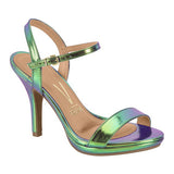 Vizzano 6210-1119 High Heel Sandal in Multi Aurora Metal