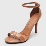 Vizzano 6249-452 High Heel Sandal in Nude Patent