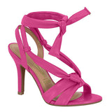 Vizzano 6249-473 High Heel Tie Up Sandal in Pink
