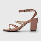 Vizzano 6262-1001 Block Heel Strapy Sandal in Pastel Pink Napa