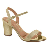 Vizzano 6262-474 Block Heel Sandal in Gold Glitter