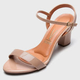 Vizzano 6262-474 Block Heel Sandal in Beige Patent