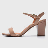 Vizzano 6262-474 Block Heel Sandal in Beige Patent