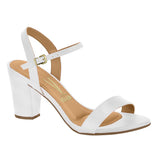 Vizzano 6262-474 Block Heel Sandal in White Napa