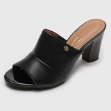 Vizzano 6262-482 Block Heel Mule in Black