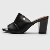 Vizzano 6262-482 Block Heel Mule in Black