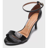 Vizzano 6276-416 Mid Heel Sandal in Black Patent