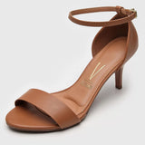 Vizzano 6276-416 Mid Heel Sandal in Camel Napa
