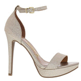 Vizzano 6278-104 High Heel Sandal in Gold Shimmer