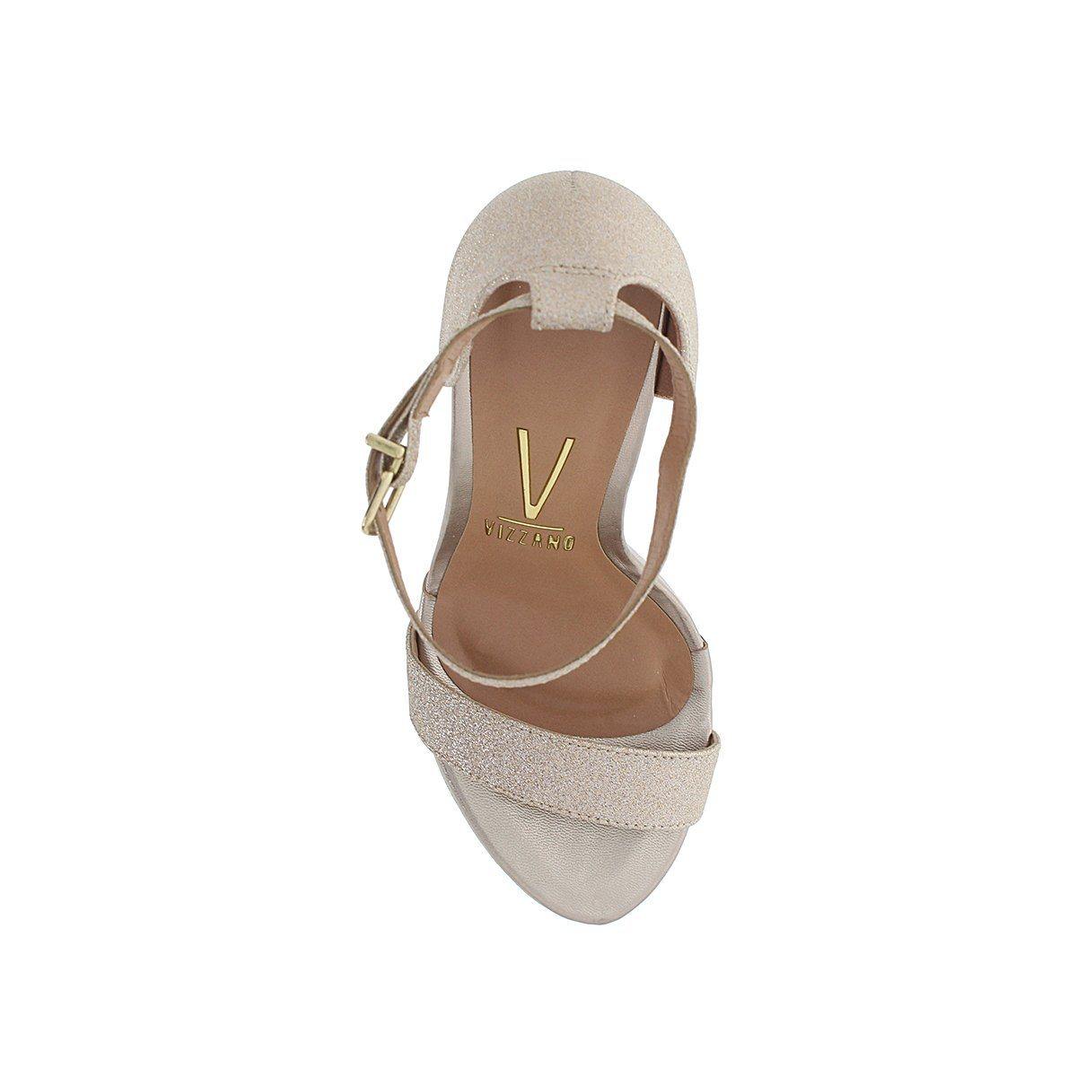 Vizzano 6278-104 High Heel Sandal in Gold Shimmer