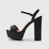 Vizzano 6282-455 High Heel Platform Sandal in Black