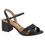 Vizzano 6291-927 Block Heel Sandal in Black Napa